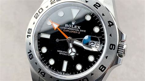 rolex explorer ii black face review|Rolex Explorer II size chart.